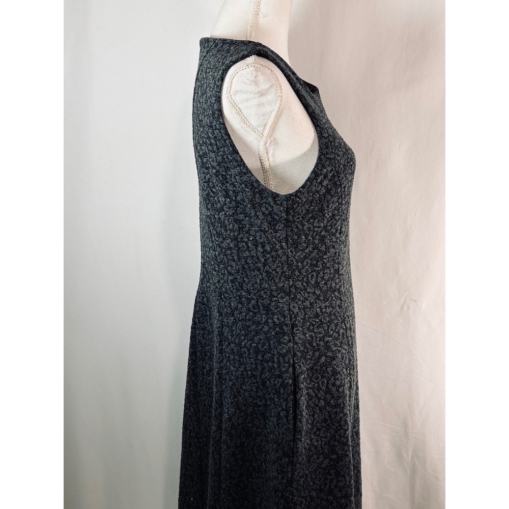 Nicole Miller New York Gray Black Animal Print Sleeveless Sheath Dress Size 8 - Picture 5 of 9